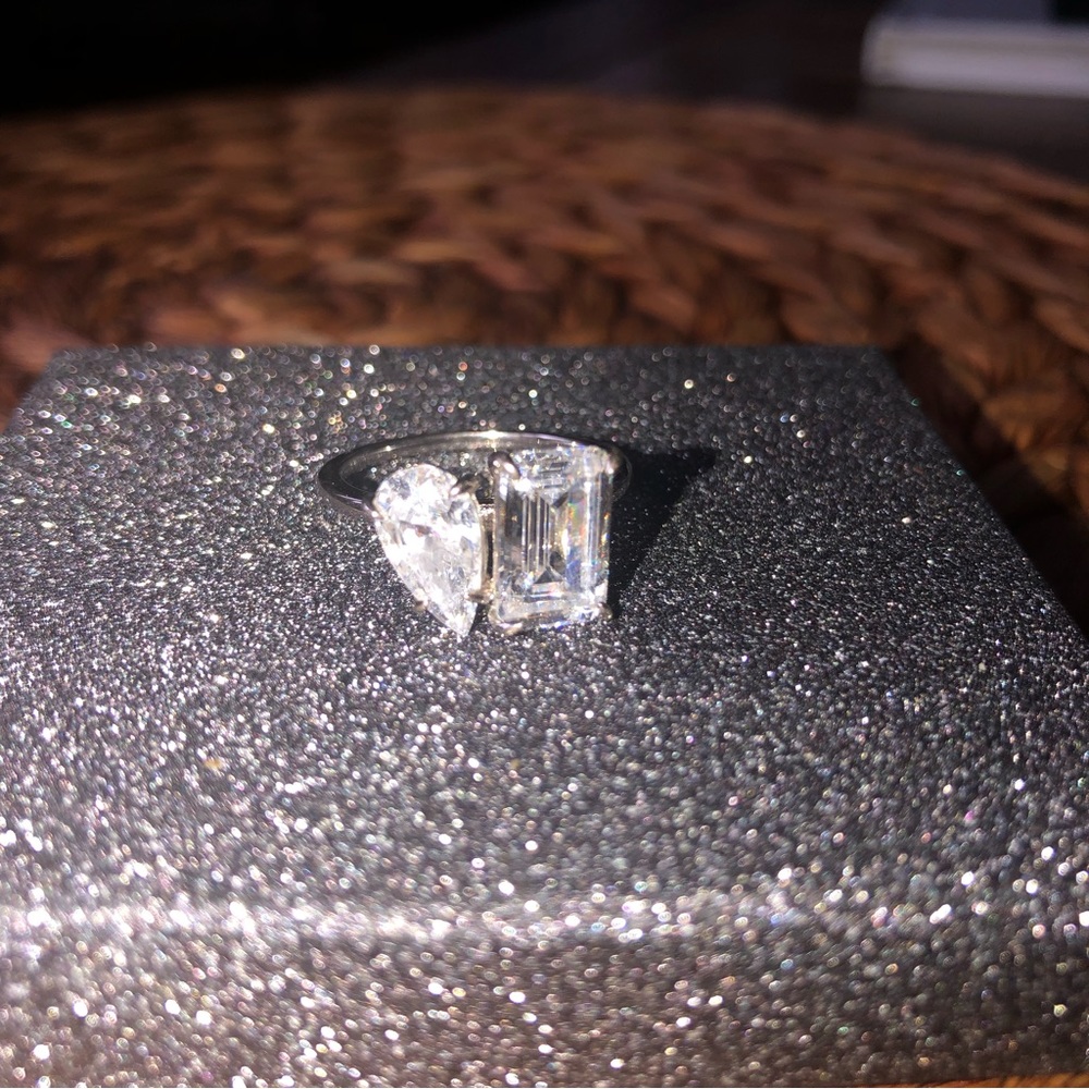 Toi et Moi Ring (Sterling and CZ)